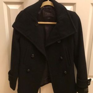 Babaton black Pea jacket